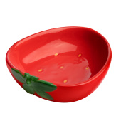  Миска керамическая для мелких животных "Клубника", 0,05 л