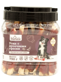 BIOHAUS "Лакомство для собак Филе утки и трески, 750 г