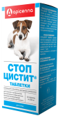 Apicenna Стоп-Цистит для собак таблетки, 20 таблеток по 200 мг