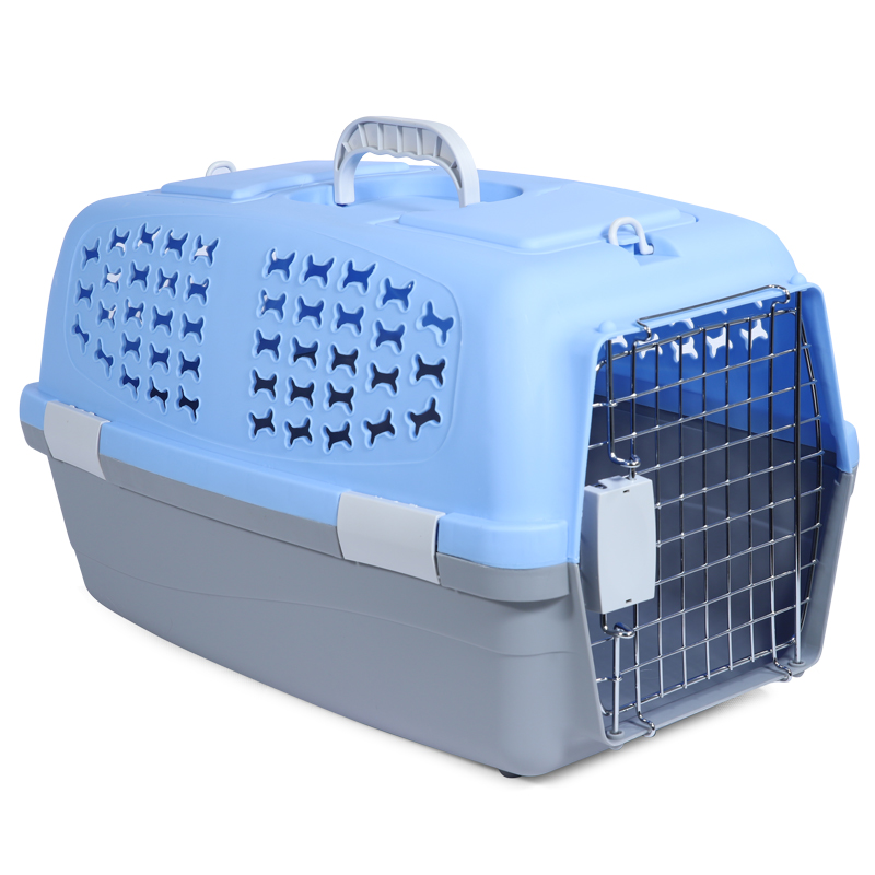 Triol Переноска для животных c металлической дверцей "Косточки" М, 550*350*320 мм серия TRAVEL
