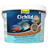 Tetra Cichlid Sticks корм корм в виде палочек для всех видов цихловых и других крупных декоративных рыб, 10 л
