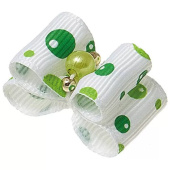 Zoo One Бантик (пара) "Ностальжи" двойной объёмный, 3 см * 1,5 см,