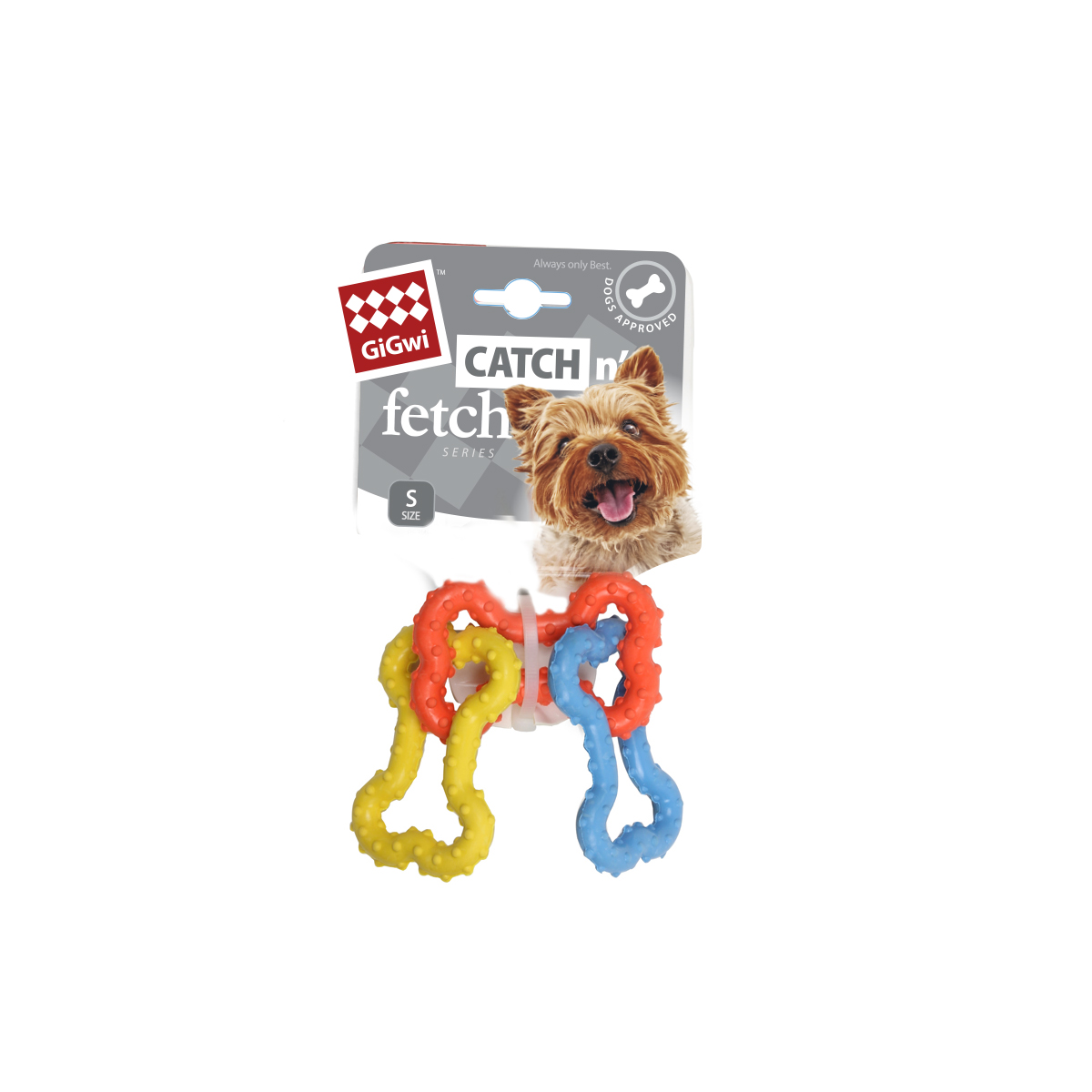GiGwi Игрушка для собак Три резиновые косточки 16см, серия CATCH & FETCH