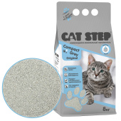 Cat Step Compact Grey Original наполнитель комкующийся минеральный 8 кг