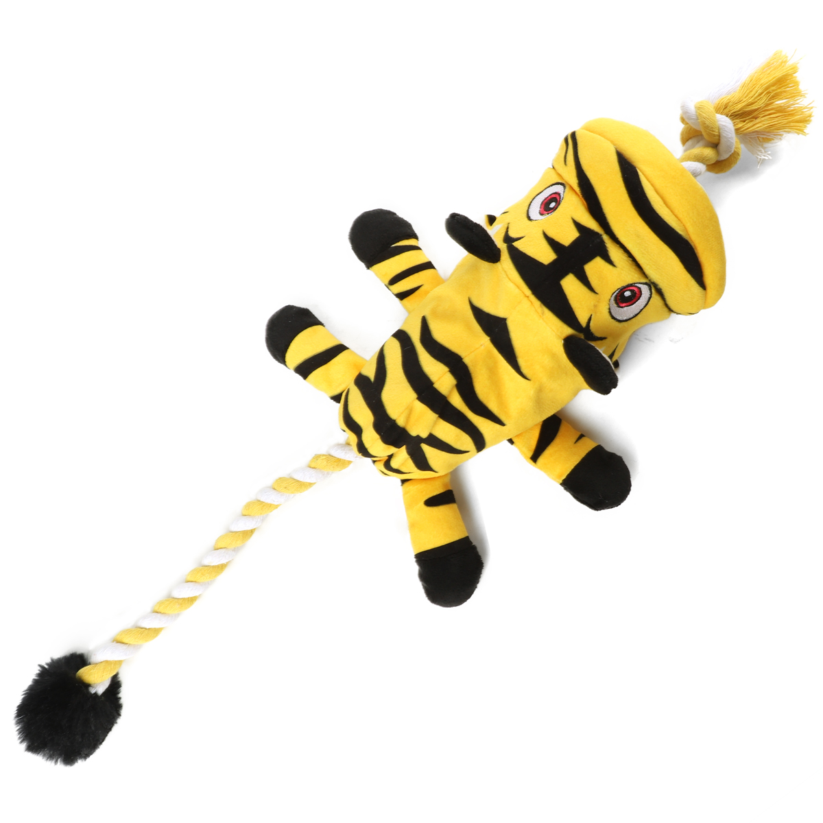 GiGwi Игрушка для собак Тигр с кабаном на веревке 53см, серия CATCH & FETCH