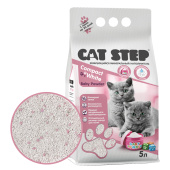 Cat Step Compact White Baby Powder наполнитель комкующийся минеральный для котят 5 л 