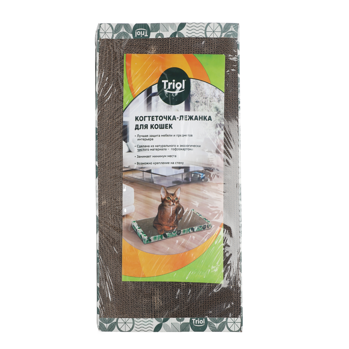 Triol Когтеточка-лежанка из гофрокартона "Стандарт" M, 560*300*31мм