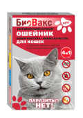 БиоВакс БиоВакс ошейник антипаразитарный от блох и клещей для кошек 35см