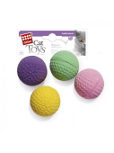 GiGwi Игрушка для кошек Четыре мячика 4см, серия CATCH & SCRATCH, 75294