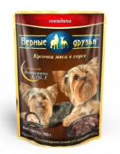 Верные друзья консервы для собак небольших пород с говядиной, 100 г