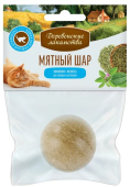 Деревенские лакомства Игрушка для кошек "Мятный шар" Лимонник + мелисса, 22 г