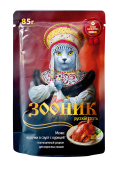 Зооник Влажный корм для кошек, курица в соусе, 85 г
