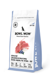 BOWL WOW Корм сухой для щенков крупных пород собак с индейкой, ягненком, рисом и добавлением черники, 800 г