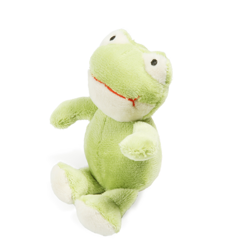 GiGwi Игрушка для собак Лягушка с пищалкой 10см, серия PLUSH FRIENDZ