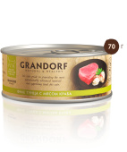 GRANDORF Влажный корм класса холистик, филе тунца с мясом краба, для кошек, 70 г