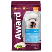 AWARD Сухой корм HYPO для взрослых собак всех пород с белой рыбой с добавлением брокколи, сельдерея и семян льна