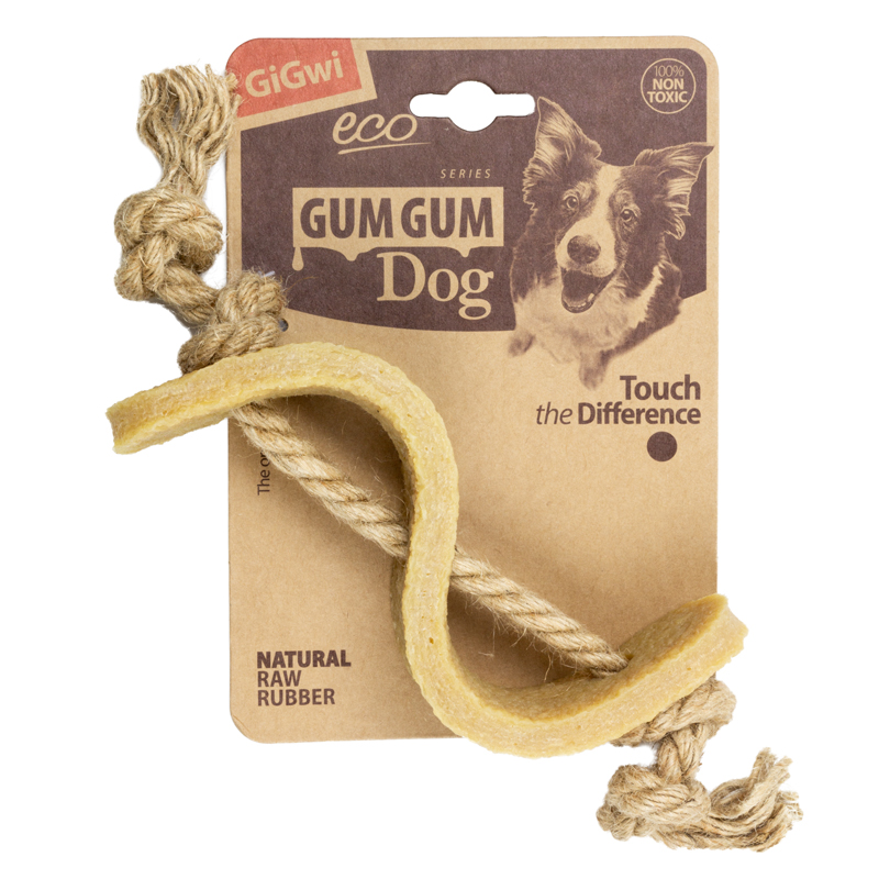 GiGwi Игрушка для собак Доллар из экорезины 13,5см, серия GUM GUM DOG ECO