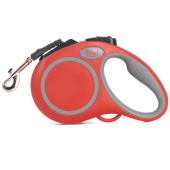 Triol Поводок-рулетка для собак Urban XS, 3м до 12кг, лента, красный