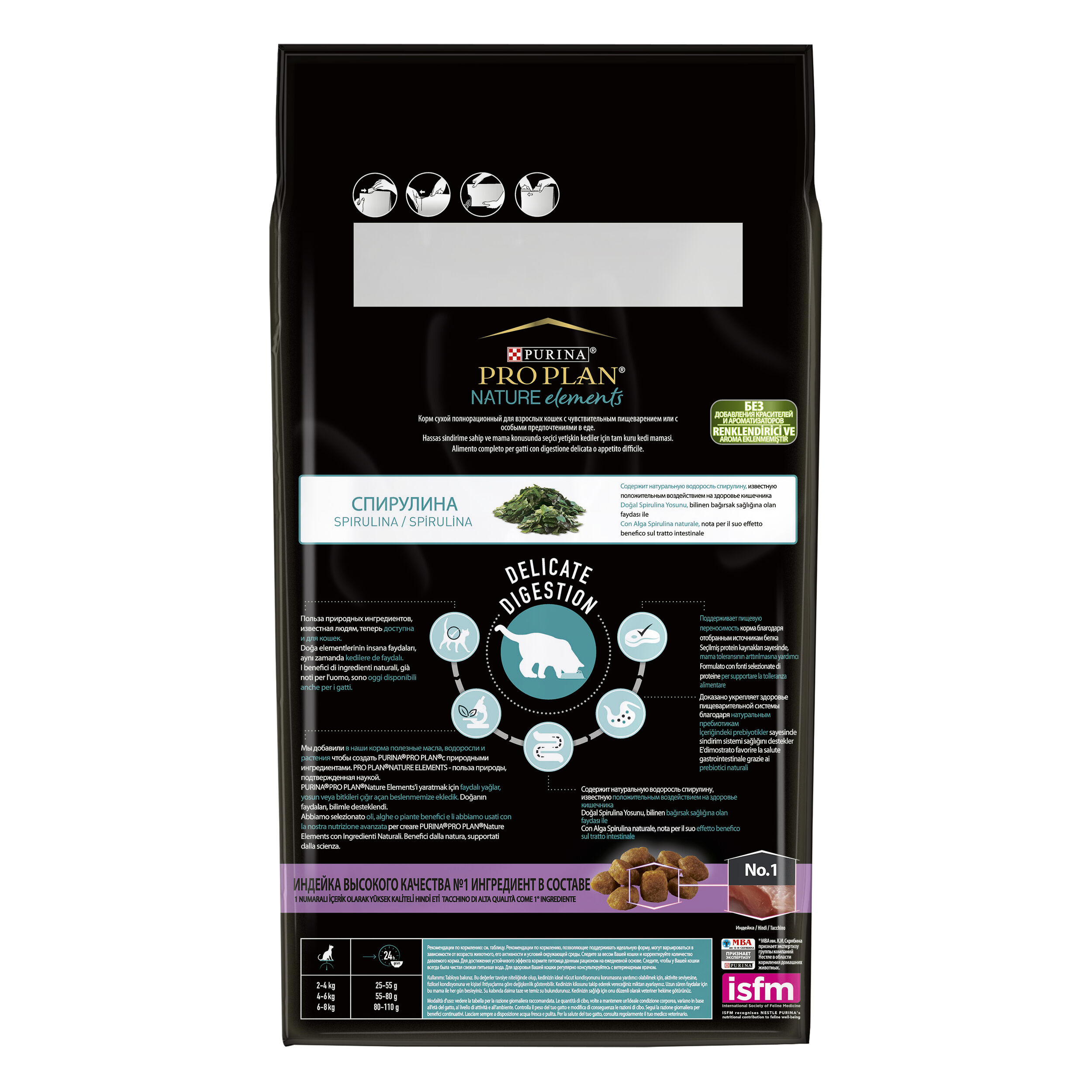 Pro Plan Nature Elements DELICATE DIGESTION сухой корм для кошек при чувствительном пищеварении с индейкой