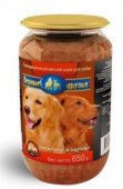 Верные друзья консервы для собак, говядина и курица, 650 г