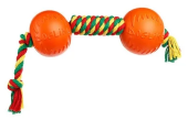 Doglike Гантель канатная Dental Knot средний (Красный-желтый-зеленый)