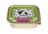 ZOORING Консервы для кошек желе, Индейка 100 г