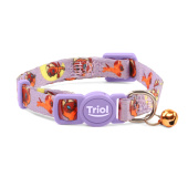 Triol СОЮЗМУЛЬТФИЛЬМ Ошейник нейлоновый с колокольчиком "Котенок" XS, сиреневый, 10*180-270мм