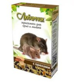 Любимчик корм для декоративных крыс и мышей с орехами, 400 г