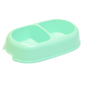 Gamma Миска пластиковая двойная "Мармелад", фисташковая, 2*0,25 л