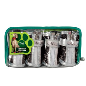 Triol Ботинки для собак "Лапки" , чёрные,(уп.4шт.)