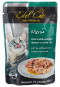 Edel Cat Эдель Кэт нежные кусочки в соусе утка кролик, 100 г