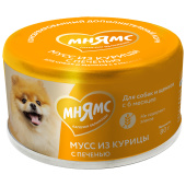 Мнямс Консервы На каждый день Мусс из курицы с печенью для собак и щенков старше 6 месяцев 80 г