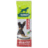 TiTBiT Лакомство для собак, Крем-суп с кусочками телятины 35 г