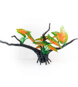 BARBUS Коряга с растениями 34*10*18 см DECOR 213