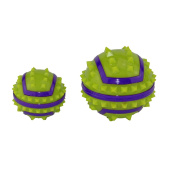 Догман Игрушка для собак из термопластичной резины Мяч с шипами для массажа десен, 7 см