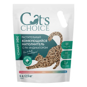  Растительный комкующийся наполнитель тофус индикатором Cat's choice 