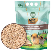 Triol Наполнитель для мелких животных древесный 4мм, 3,5л, серия LITTLE VILLAGE
