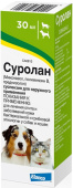 JANSSEN Капли ушные Суролан для кошек и собак, от отита и дерматита, 30 мл