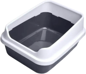 Россия Туалет "Сима" ЛЮКС с бортом (серый) 39*30*19 см 