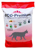 ECO Premium Тутти-фрутти Наполнитель комкующийся, 20 кг 55 л