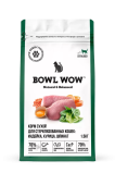 BOWL WOW Fresh Meat Корм сухой с индейкой, курицей и шпинатом для стерилизованных кошек, 1,5 кг