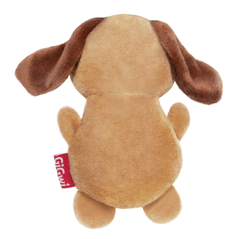 GiGwi Игрушка для собак Собака с пищалками 13см, серия PLUSH FRIENDZ