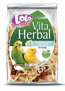 LOLO PETS HERBAL для птиц макароны с фруктами для самостоятельного приготовления 130 г
