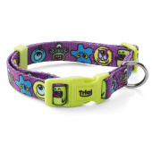 Triol Ошейник нейлоновый "Монстрики" L, фиолетовый, 25*450-680 мм