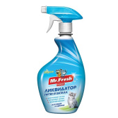 Mr.Fresh 3 в 1, ликвидатор пятен и запаха, спрей для кошек, 500 мл