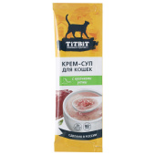 TiTBiT Крем-суп для кошек с кусочками утки 35 г