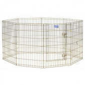 Midwest Вольер 8 панелей с дверью позолоченный цинк 61*76 см