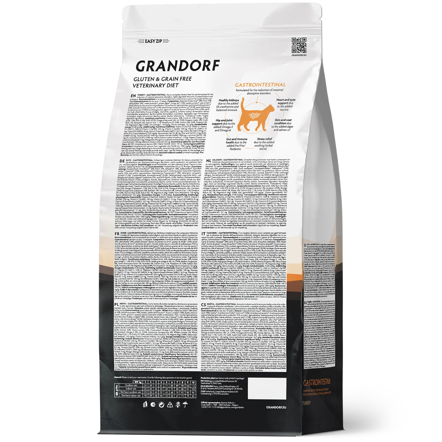 GRANDORF VETERINARY DIET Cat GASTROINTESTINAL диетический корм для кошек при расстройствах пищеварения