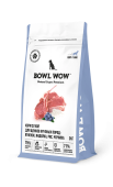 BOWL WOW Корм сухой с ягненком,индейкой, рисом и черникой для щенков крупных пород собак, 2 кг 