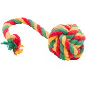 Dental Knot Doglike Мяч канатный большой (Красный-желтый-зеленый)